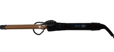 CABEZA ELÉCTRICA JOG TITANIO ORO ONDULADOR PINZA CALEFACTABLE RIZADOR DE PELUQUERÍA 16mm Foto 1 de 4