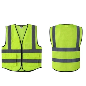 Respirant Réfléchissant Gilet Wearable Chiffon Construction SPORTS Confortable - Picture 1 of 31