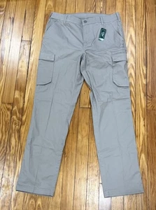 NEU L.L.Bean Herren Größe 35x34 BeanFlex Canvas Hose Cargo 2.0 Standard Fit Khaki - Bild 1 von 3
