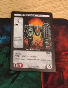 Battletech CCG TCG: Black Hawk (D Nova) - Picture 1 of 1