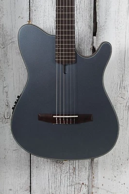Ibanez FRH10N Thinline Nylon Acoustic Electric Guitar Indigo Blue Metallic - Image 1 of 4