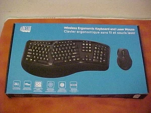 Adesso - WKB-1500GB-USB Ergonomic Keyboard and mouse NEW AND SEALED - Picture 1 of 4