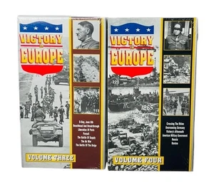 VHS VICTORY IN EUROPE NEW SEALED D-DAY PARIS BULGE CROSS RHINE GERMANY RUSSIA - Picture 1 of 4