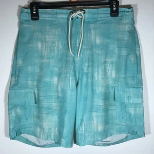 Catalina Herren Badehose Small Aqua Surfboard Print - Bild 1 von 9