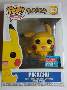 FUNKO POP 🐸 Pokemon #842 PIKACHU Glitter 2021 Exclusive Limited VINYL 🐸  (F5) - Picture 1 of 14