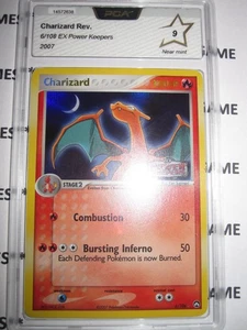POKEMON CHARIZARD 6/108 EX POWER KEEPERS ENGLISH REVERSE HOLO PCA 9 NO Psa POP 1 - Picture 1 of 3