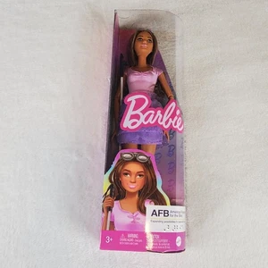 Muñeca Barbie Fashionistas AFB para ciegos #228 con traje pastel HRH17 - Imagen 1 de 6