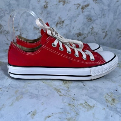 Converse All Star Chuck Taylor Women's Size 7.5 Shoes Red White Low Top Sneakers - Image 1 of 4