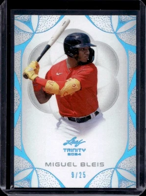 2024 Leaf Trinity Miguel Bleis Platinum #9/25 - Image 1 of 2