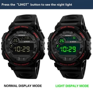 Hombre Reloj Digital Impermeable Reloj Deportivo Reloj Sencillo Deportes Exterior - Imagen 1 de 12