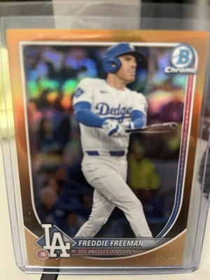 2025 Bowman Chrome - Freddie Freeman, Freddie Freeman #33 Gold Refractor /50 - Image 1 of 2