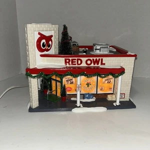 Abt. 56 Rote Eule Lebensmittelgeschäft beleuchtetes Gebäude Schneedorf 55303 - Bild 1 von 9