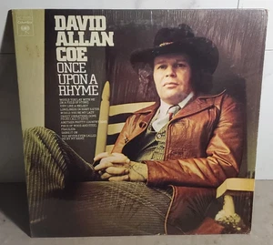 DAVID ALLAN COE - Once Upon A Rhyme Vinyl LP OG Outlaw You Never Even Called Me - Picture 1 of 4