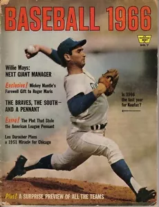 1966 Whitestone Baseball magazine, Sandy Koufax, Los Angeles Dodgers FAIR - Picture 1 of 1