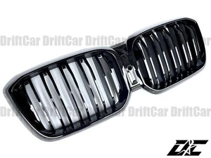 FIT ON 2022UP BMW FACELIFT G01 G02 X3 X4 GLOSS BLACK DOUBLE SLANT FRONT GRILLE - Picture 1 of 5