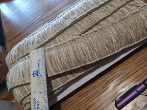 Flecos de cepillo de 1 yarda beige crema de 2 pulgadas - Imagen 1 de 1