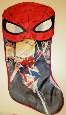 Medias de Navidad Marvel Spiderman 2015 de Dyno 18" de largo - nuevas sin etiquetas Foto 1 de 4