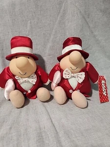 Vintage 8" Ziggy in Red Tuxedo (2)Plush Stuffed Doll Valentine's Hearts 1987 - Picture 1 of 12