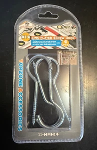 Topzone Zinc Plated Screw Hook #14 Ceiling Hook Flower Bucket Hook 3” 4 pcs pack - Picture 1 of 2