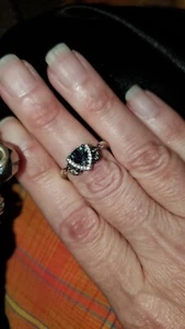 Size 7. NWT. Mystic topaz and diamonique ring. BOGO. - Picture 1 of 2