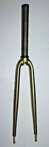 Touring Road Bike Fork 700c 11/8" Threadless 240mm 1170g Gold Hybrid USA Ship - Picture 1 of 18