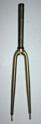 Touring Road Bike Fork 700c 11/8" Threadless 240mm 1170g Gold Hybrid USA Ship - Image 1 of 4