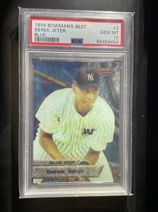 1994 Bowman's Best Base Blue Derek Jeter #2 PSA 10 GEM MT HOF