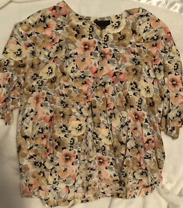 Vintage Casablanca Women’s Top Flowery 38 Sh4 - Picture 1 of 2