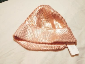 Gymboree Girls Rose Gold Beanie Size Extra Small - Picture 1 of 4