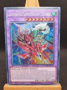Yu-Gi-Oh! Elementarheld Flammenflügel Höllenwut SECRET RARE BLMR NEAR MINT DE - Bild 1 von 1
