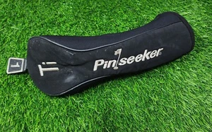 Pinseeker Copricapo Driver Nero/Bianco Lettere Copertura Mazza da Golf ~ Etichetta #1 - Foto 1 di 7