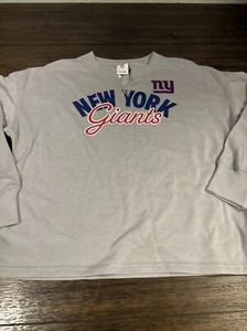 Felpa donna New York Giants NFL taglio a V in tessuto spugna taglia M grigia nuova - Foto 1 di 7