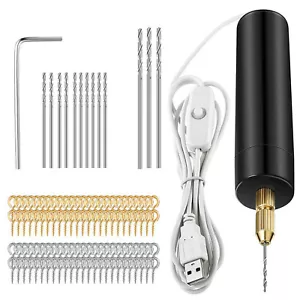 DIY Mini USB Electric Tool Aluminum Hand Drill DC 5V Micro Small for Motor Set - Picture 1 of 15