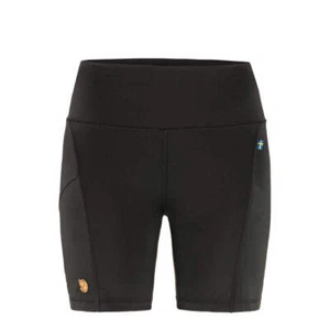 Fjallraven Womens Abisko 6 Inch Shorts Tights Black - Picture 1 of 6