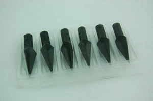 6Pcs Metal Arrowheads Big Three-Edged Arrows For Wooden Arrows And Bamboo Arrows - Afbeelding 1 van 8