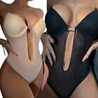 Bodysuits Seamless Thong Women s Invishaper-U Plunge Backless Body Shaper Bra,