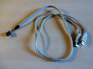 9 Pin Header auf 2 USB 2.0 Typ-A Stecker Port Erweiterungskabel - Bild 1 von 1