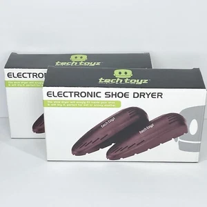 2 Sets Tech Toyz Electronic Shoe Dryer Warmer New In Box Corded - Picture 1 of 5