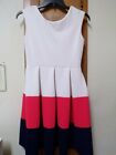 TIANA B Multi-Color Sleeveless Zips in the Back *NICE* Dress - Size 4
