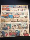 années 1950-60 [Lot de 6] bandes dessinées Big Ben Bolt Chicago Tribune dimanche 