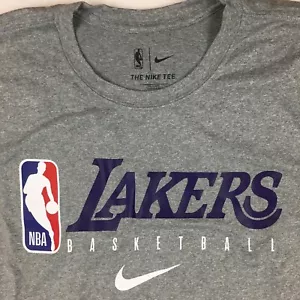 Nike Los Angeles Lakers Team Issued Practice T-shirt Sz M-Tall CD2739-063 - Picture 1 of 8