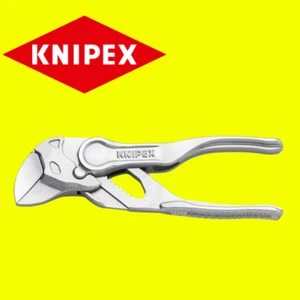 Llave alicates KNIPEX 8604100 BK XS en relieve, superficie áspera cromada 100 mm - Imagen 1 de 5