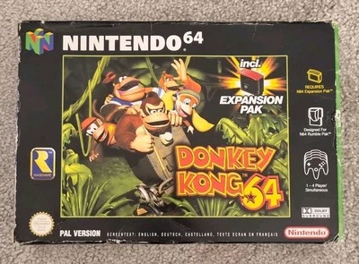 Donkey Kong 64 for Nintendo N64 Boxed With Manual (No Expansion Pak) - Image 1 of 4