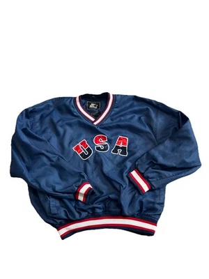 Vintage Starter Jacket Pullover USA Olympic Large - Image 1 of 4