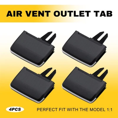 Juego de 4 clips de lengüeta de salida de aire acondicionado para Mercedes-Benz GLE500 2016-2019 Foto 1 de 4