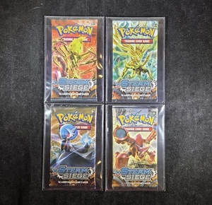 XY Steam Siege - Sealed 4 Booster Pack Art Set - Pokémon XY TCG - Picture 1 of 2