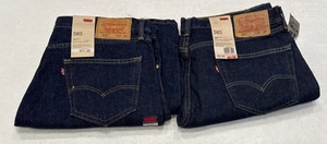 Men’s Levi’s 505 Jeans 34x30 straight fit lot of 2 NEW with tags - Picture 1 of 11