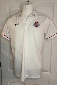 Ohio State Buckeyes Mens Nike DriFit Pullover Medium White Shirt - Picture 1 of 5
