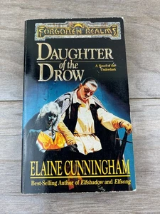 Daughter of the Drow Elaine Cunningham 1995 First Paperback TSR Fantasy - Imagen 1 de 8