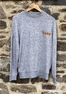 Rip curl surf sweatshirt top t-shirt top size m medium grey unisex men’s women’s - Picture 1 of 4
